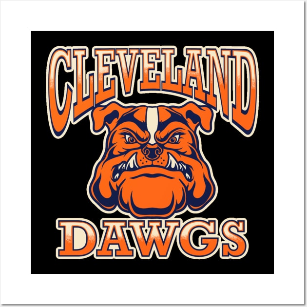 Cleveland Dawgs Wall Art by littlepdraws